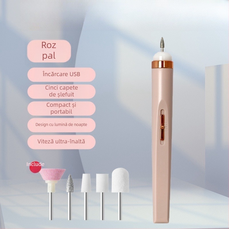 Freza electrică pentru unghii pentru manichiură și pedicure – lustruire, exfoliere și îndepărtarea pielii moarte; Material: plastic; Categorie: unelte de polizare a unghiilor; Brand: How Cute; Conținut net: 70.5