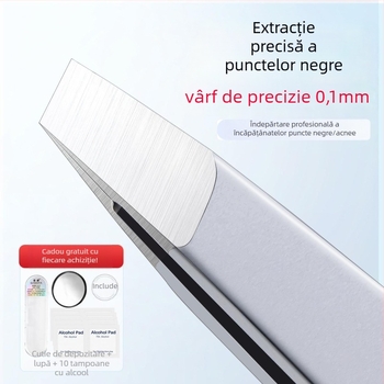 Clește pentru puncte negre și clips pentru sprâncene – Precizie înaltă, ultra-subțire, design fără cusături, instrument de curățare (Brand: Gangya; Importat; Nr. produs: 2; Conținut net: 2)