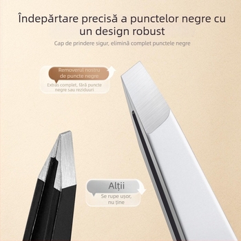 Clește pentru puncte negre și clips pentru sprâncene – Precizie înaltă, ultra-subțire, design fără cusături, instrument de curățare (Brand: Gangya; Importat; Nr. produs: 2; Conținut net: 2)
