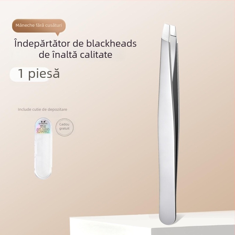 Clește pentru puncte negre și clips pentru sprâncene – Precizie înaltă, ultra-subțire, design fără cusături, instrument de curățare (Brand: Gangya; Importat; Nr. produs: 2; Conținut net: 2)