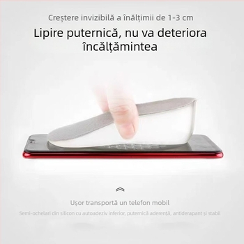 Talpă GEL pentru încălțăminte, partea din spate crește înălțimea, absorbție a șocurilor, unisex adulți, potrivită pentru pantofi sport, piele, casual și din țesături