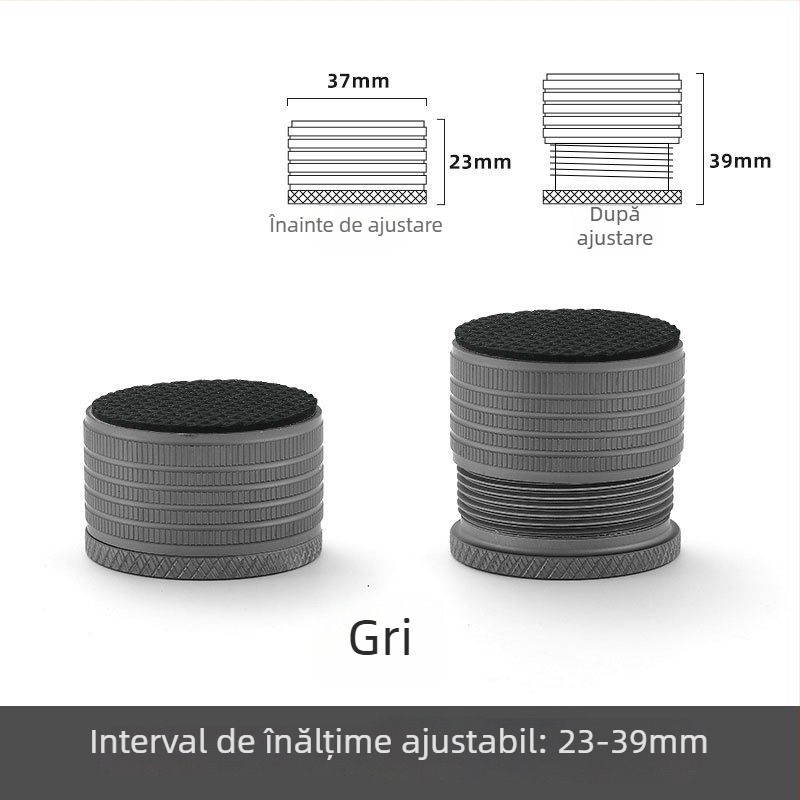 Suporturi de înălțare pentru picioarele mesei și mobilier, model Bjt-289, aliaj de aluminiu, Bejart, electroplacare, stil modern simplu