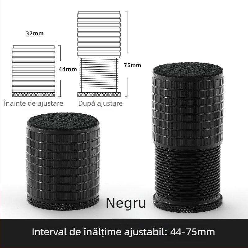 Suporturi de înălțare pentru picioarele mesei și mobilier, model Bjt-289, aliaj de aluminiu, Bejart, electroplacare, stil modern simplu