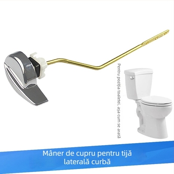 Cheie pentru spălarea rezervorului de toaletă | materiale: cupru, ABS, aliat de zinc, tijă din cupru groasă | Acțiune: comutator | Capacitate de spălare: 6