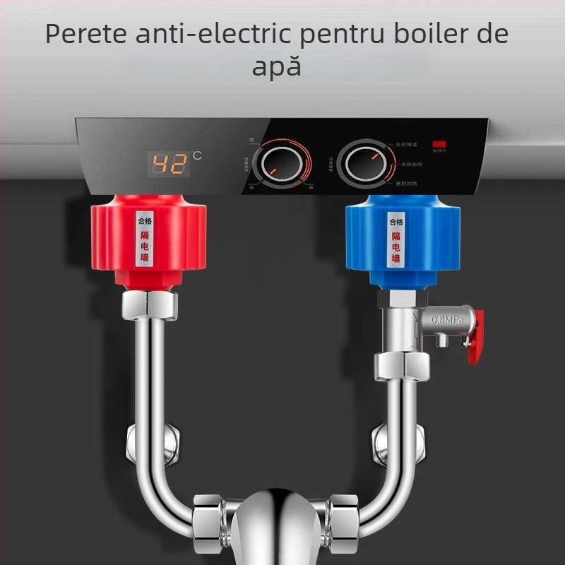 Încălzitor de apă electric – barieră universală pentru perete anti-electric, accesoriu cu conector din alamă (ROHS, PET, Zhengmeng, tip șurub, instalare)