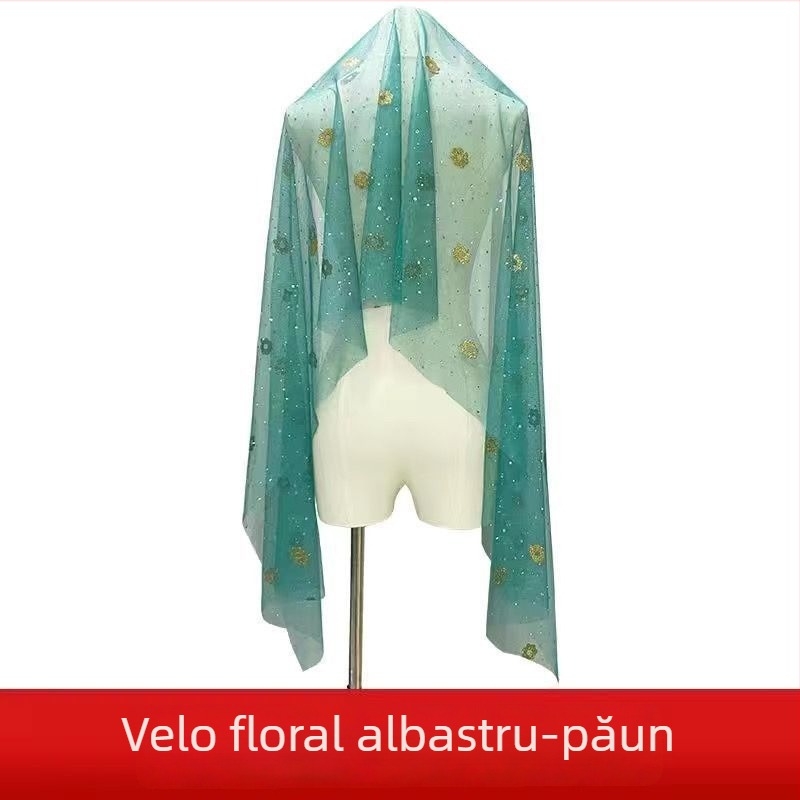 Accesoriu pentru cap pentru dansul belly dance – stil etnic, unisex, aliaj, formă geometrică, stil șal