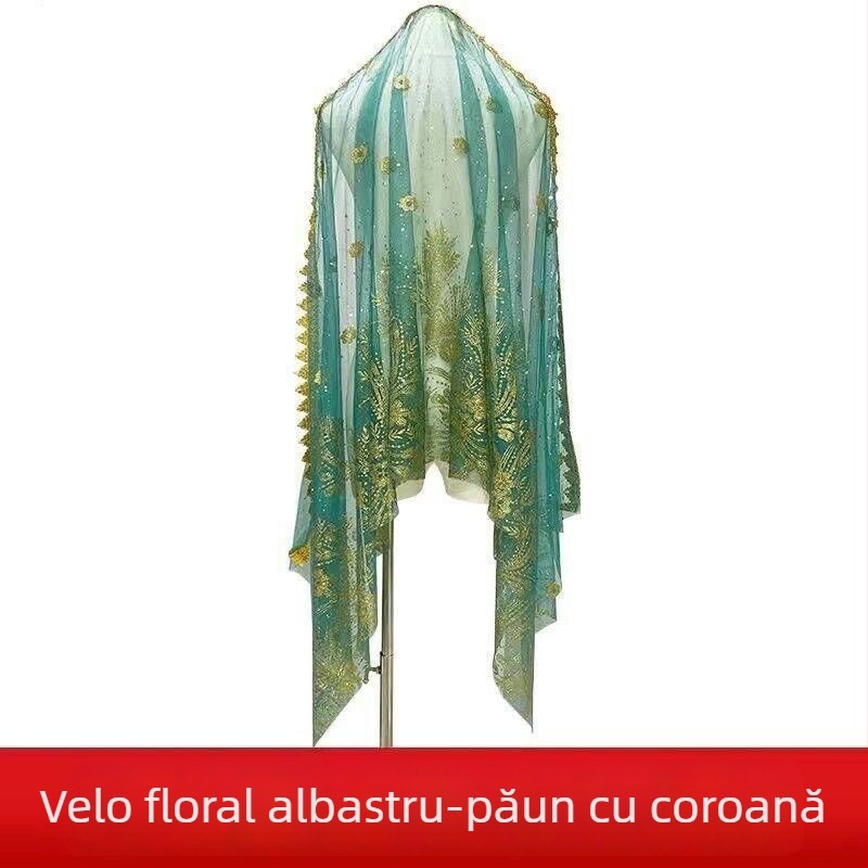 Accesoriu pentru cap pentru dansul belly dance – stil etnic, unisex, aliaj, formă geometrică, stil șal