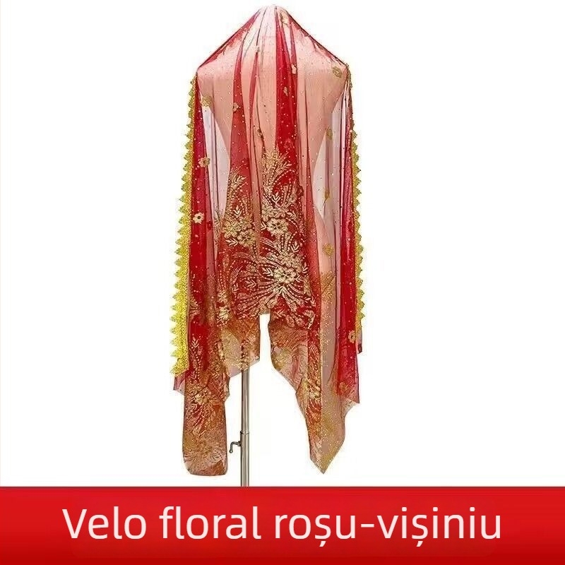 Accesoriu pentru cap pentru dansul belly dance – stil etnic, unisex, aliaj, formă geometrică, stil șal
