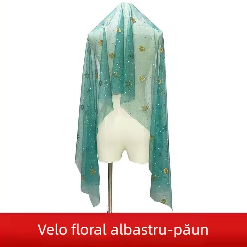 Accesoriu pentru cap pentru dansul belly dance – stil etnic, unisex, aliaj, formă geometrică, stil șal