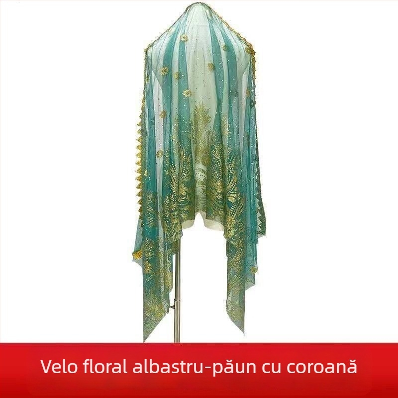 Accesoriu pentru cap pentru dansul belly dance – stil etnic, unisex, aliaj, formă geometrică, stil șal