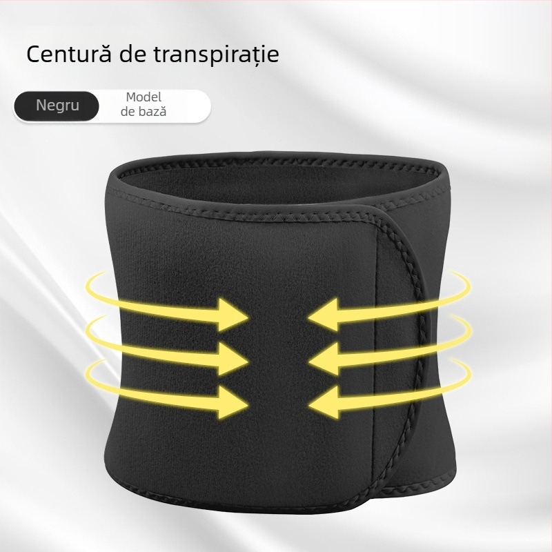Centură talie din spandex – Curea abdominală pentru genuflexiuni și alergare, modelare talie