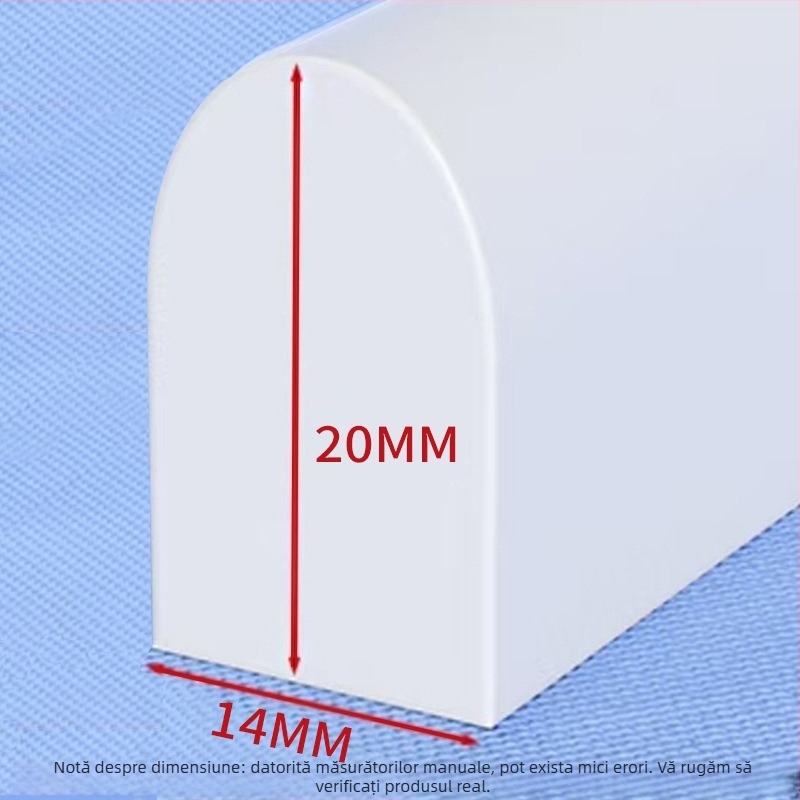 Bandă din silicon pentru reținerea apei – autoadezivă, baie modern-minimalistă, separare umed-uscat
