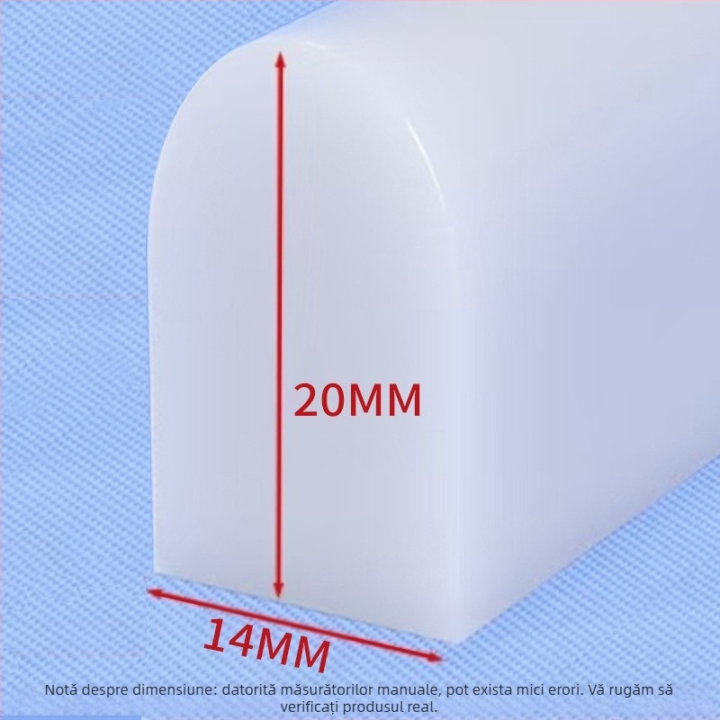 Bandă din silicon pentru reținerea apei – autoadezivă, baie modern-minimalistă, separare umed-uscat