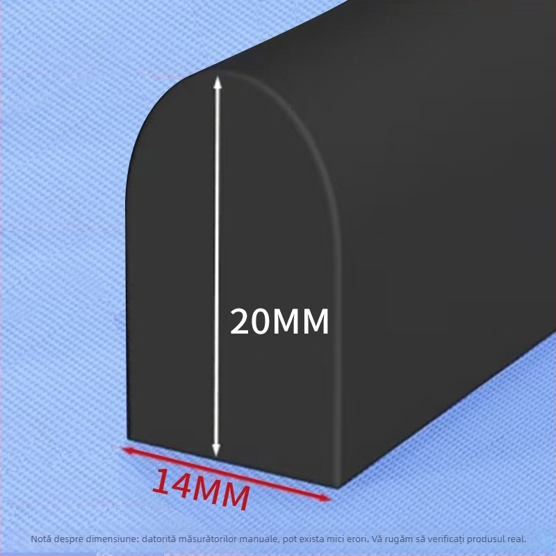 Bandă din silicon pentru reținerea apei – autoadezivă, baie modern-minimalistă, separare umed-uscat