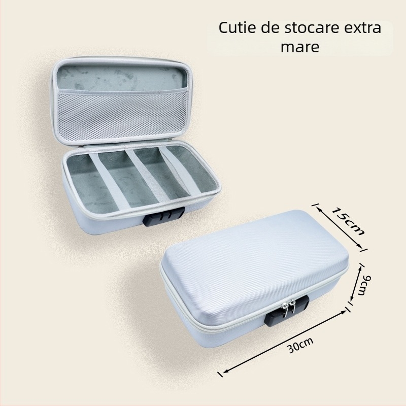 Cutie de depozitare EVA cu lacăt pentru parolă pentru jucării sexuale, model bh1316, carcasă dură discretă