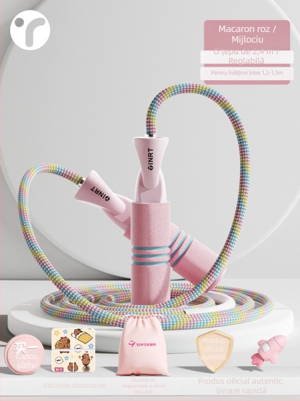 Sfoară de sărit cu fibră împletită – tip obișnuit, pentru elevi din clasa I, vârsta 5 ani, lansare toamnă 2024