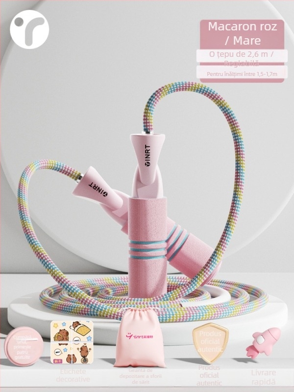 Sfoară de sărit cu fibră împletită – tip obișnuit, pentru elevi din clasa I, vârsta 5 ani, lansare toamnă 2024