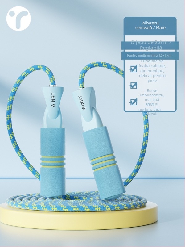 Sfoară de sărit cu fibră împletită – tip obișnuit, pentru elevi din clasa I, vârsta 5 ani, lansare toamnă 2024