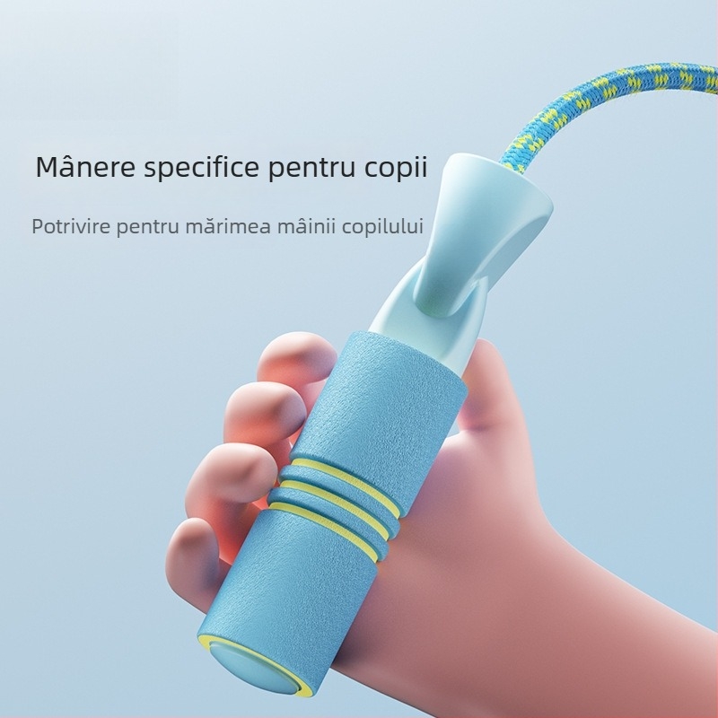 Sfoară de sărit cu fibră împletită – tip obișnuit, pentru elevi din clasa I, vârsta 5 ani, lansare toamnă 2024