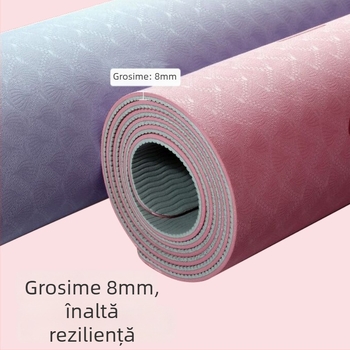Saltea de yoga Amman, TPE, 6/8 mm, 500/560/700 g, culoare solidă