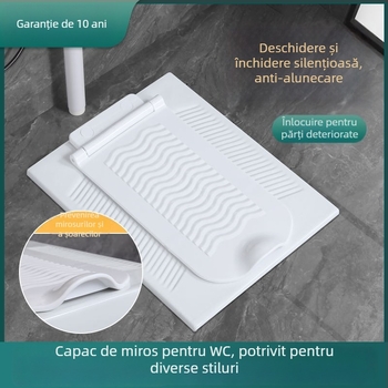 Capac de toaletă pentru WC de tip squat, ABS, cu rezervor de apă, drenaj frontal, logo OEM, design modern minimalist