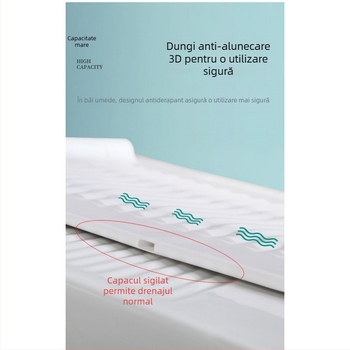 Capac de toaletă pentru WC de tip squat, ABS, cu rezervor de apă, drenaj frontal, logo OEM, design modern minimalist