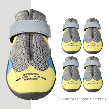 Pantofi pentru câini din cauciuc, talpă dură pentru exterior, antiderapante, rezistenți la uzură, pentru toate anotimpurile