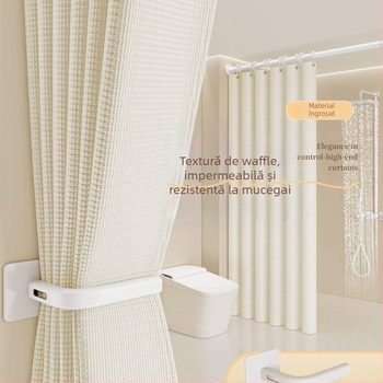 Set perdele de duș pentru baie — Material: bumbac și in; Stil: japonez și coreean; Model: 69850; Origine: Altă