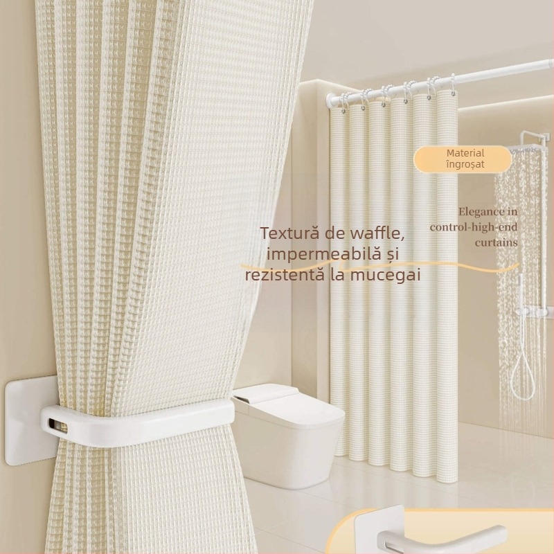 Set perdele de duș pentru baie — Material: bumbac și in; Stil: japonez și coreean; Model: 69850; Origine: Altă