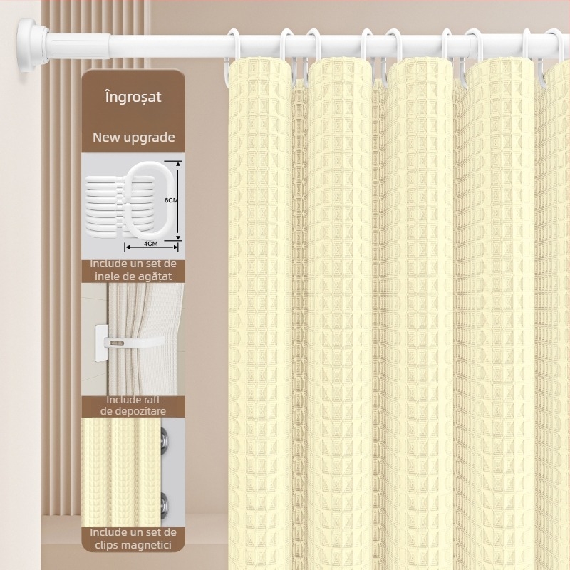 Set perdele de duș pentru baie — Material: bumbac și in; Stil: japonez și coreean; Model: 69850; Origine: Altă