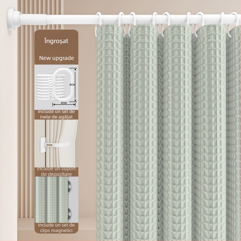 Set perdele de duș pentru baie — Material: bumbac și in; Stil: japonez și coreean; Model: 69850; Origine: Altă