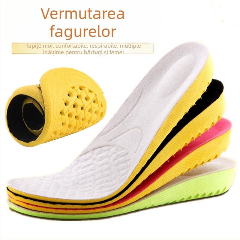 Talpă internă de creștere înălțime 3 cm, PVC, talpă integrală, model z10059, pentru unisex adulți, toate sezoanele