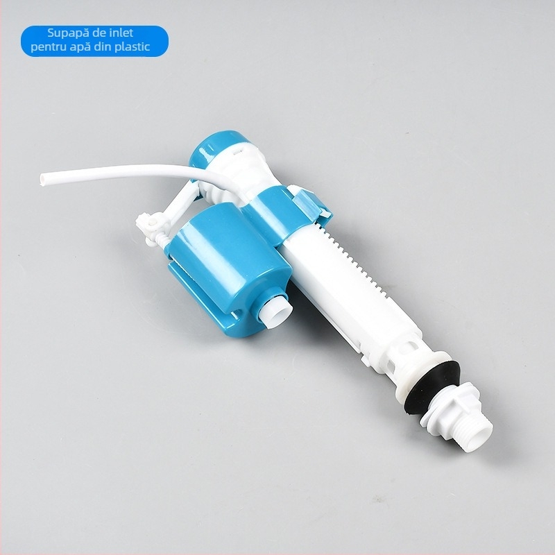 Set de accesorii pentru rezervorul de apă al toaletei — ventil de alimentare și ventil de golire, presiune înaltă, PP, turnare prin injecție, stil modern minimalist, acționat prin apăsare