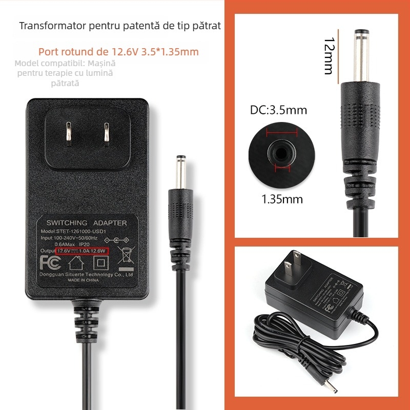 Accesoriu pentru mașina de manichiură Cloud Diamond — cablu DC cu reglaj de viteză pentru polizor unghii și lampă de fototerapie, plastic