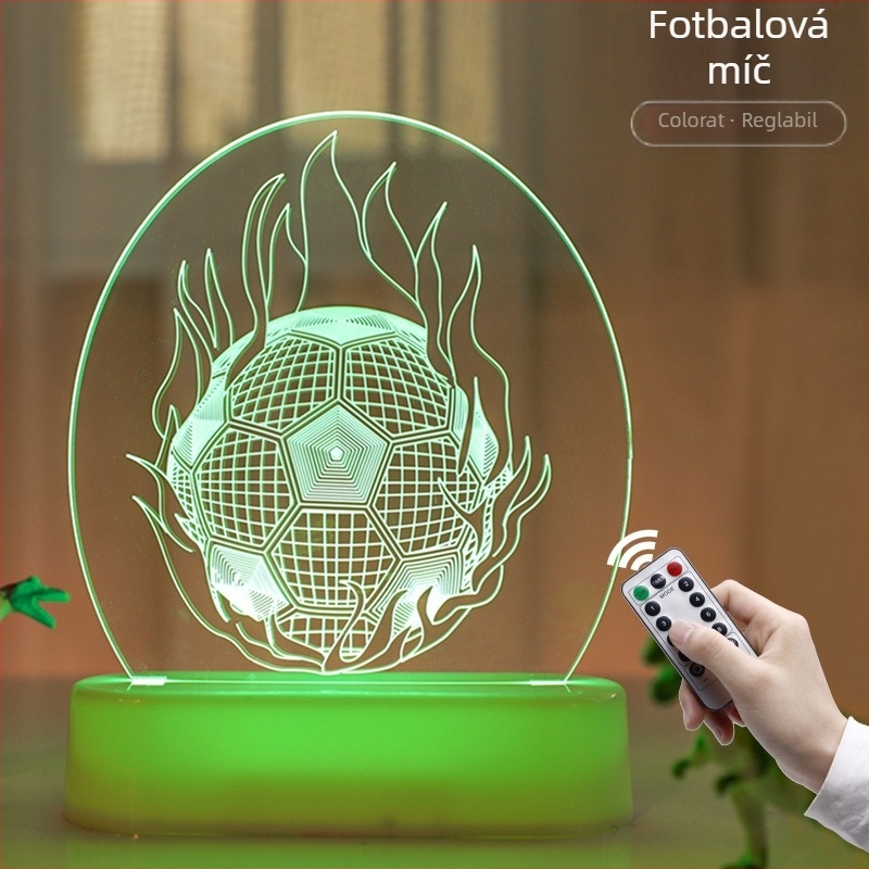 Lampa de noapte 3D din acrilic cu dinozaur pentru birou — lampă decorativă cu design animal, baterie încorporată și întrerupător cu buton, tensiune ≤36V