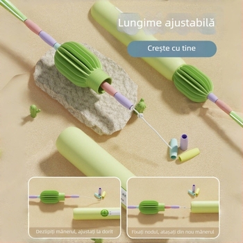 Sfoară de săritură din PVC, 2,4 mm, pentru copii, fitness