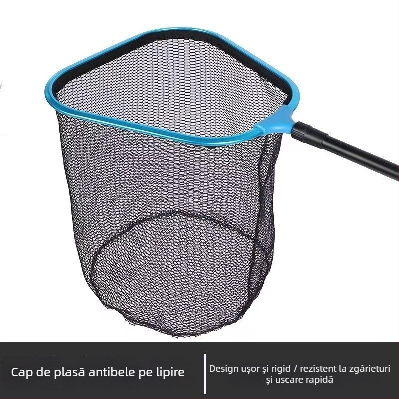 Cap de plasă de pescuit din aliaj de aluminiu – triunghiular, nano design, anti-încâlcire