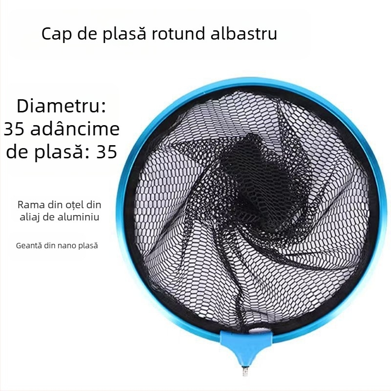 Cap de plasă de pescuit din aliaj de aluminiu – triunghiular, nano design, anti-încâlcire