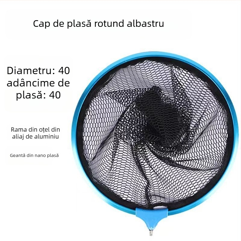 Cap de plasă de pescuit din aliaj de aluminiu – triunghiular, nano design, anti-încâlcire
