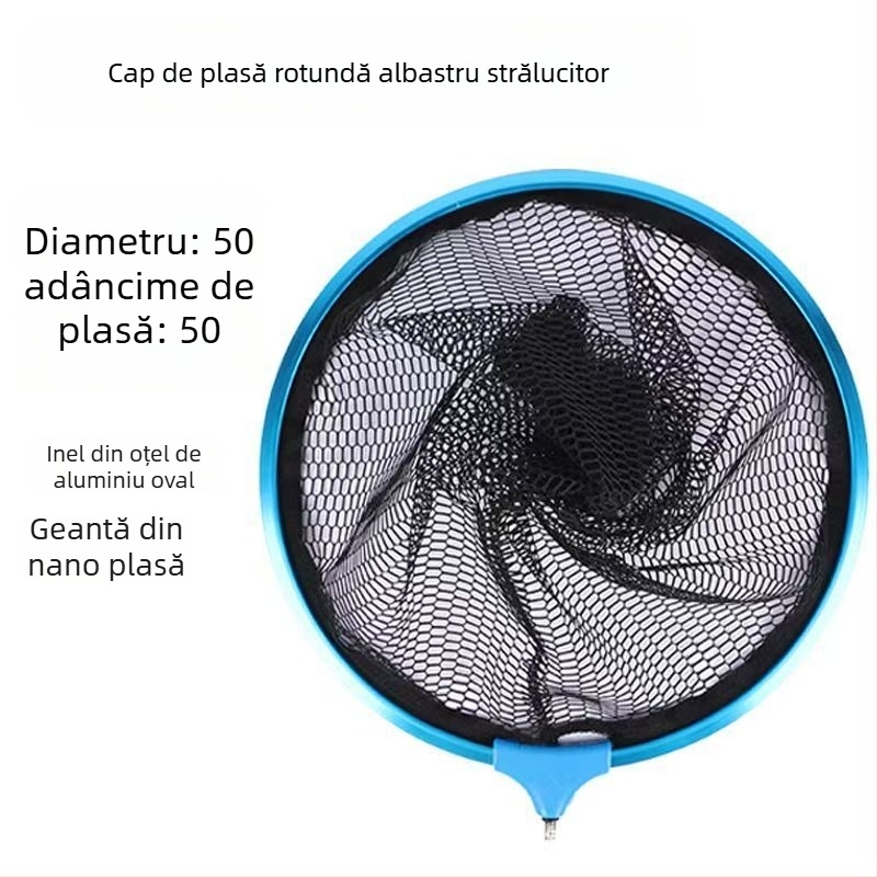 Cap de plasă de pescuit din aliaj de aluminiu – triunghiular, nano design, anti-încâlcire