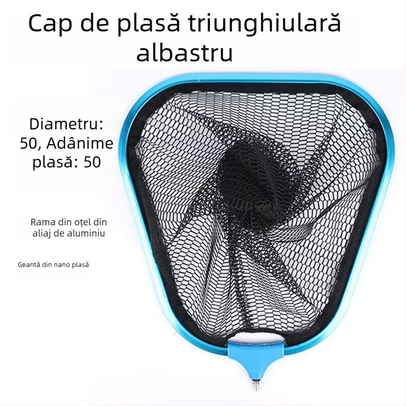 Cap de plasă de pescuit din aliaj de aluminiu – triunghiular, nano design, anti-încâlcire