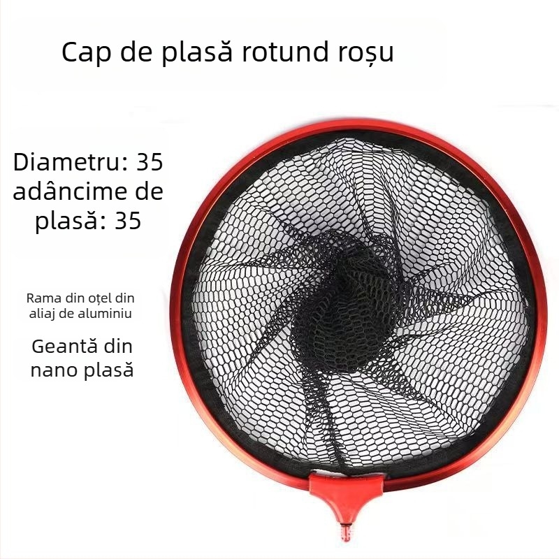 Cap de plasă de pescuit din aliaj de aluminiu – triunghiular, nano design, anti-încâlcire