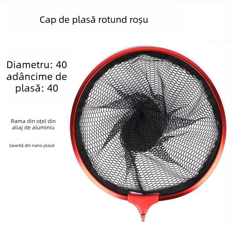 Cap de plasă de pescuit din aliaj de aluminiu – triunghiular, nano design, anti-încâlcire