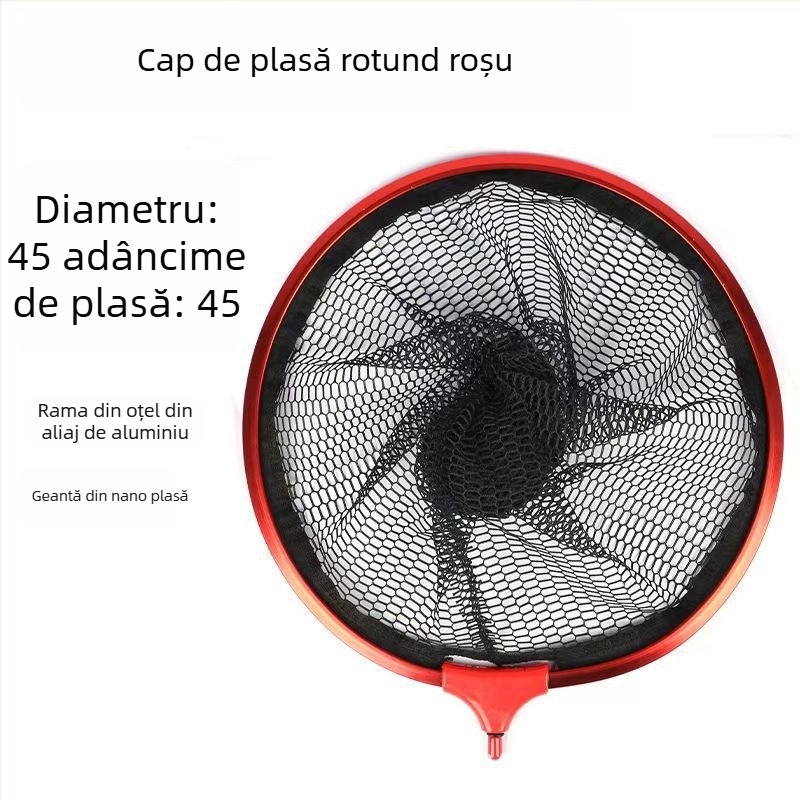 Cap de plasă de pescuit din aliaj de aluminiu – triunghiular, nano design, anti-încâlcire