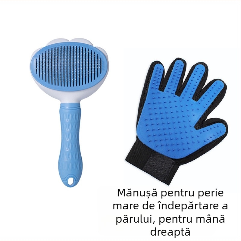 Mănușă de îngrijire pentru pisici și câini din cauciuc – pentru baie, elimină părul liber; brand Other; origine China; nu este importat