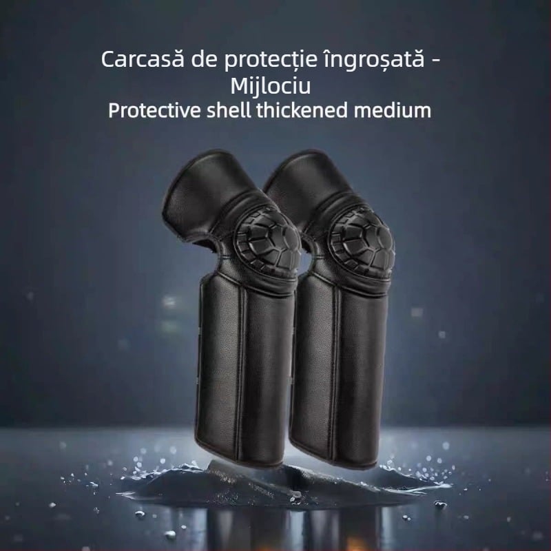 Genunchiere pentru ciclism de iarnă – căptușite cu fleece și tehnologie termică, protecție la frig și vânt pentru adulți