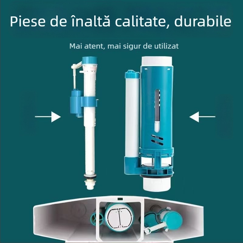 Ventil de inlet pentru rezervorul de toaletă – ABS plastic, tip cu filet, accesorii rezervor de toaletă, marca Liansu, origine Guangdong