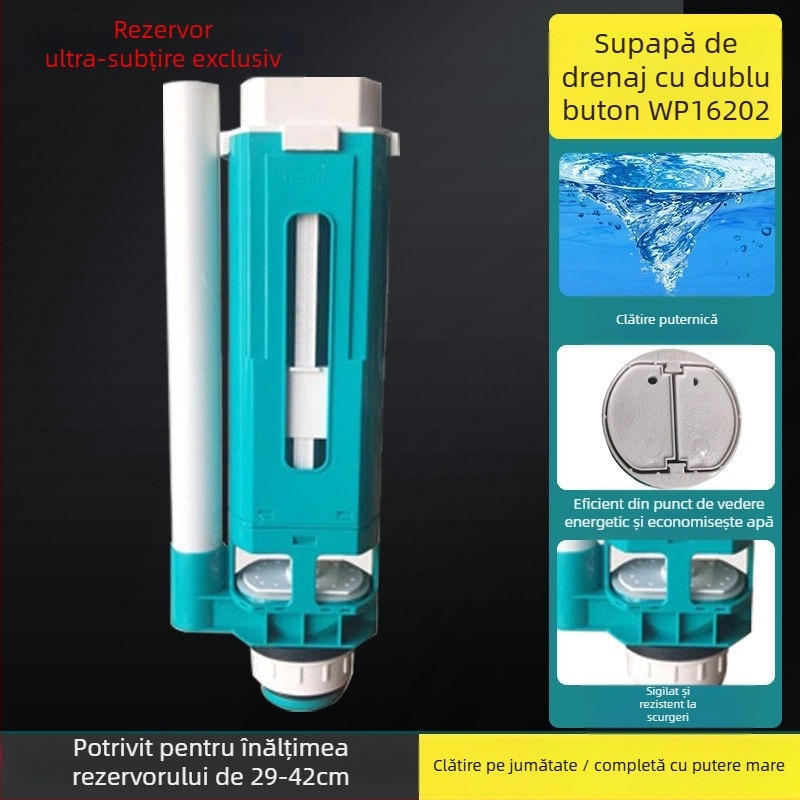 Ventil de inlet pentru rezervorul de toaletă – ABS plastic, tip cu filet, accesorii rezervor de toaletă, marca Liansu, origine Guangdong