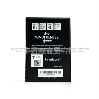 Mindfulness – joc de societate cu carduri pentru comunicare socială, material plastic + hârtie, educațional, potrivit pentru comunități, vârsta 4–60 ani