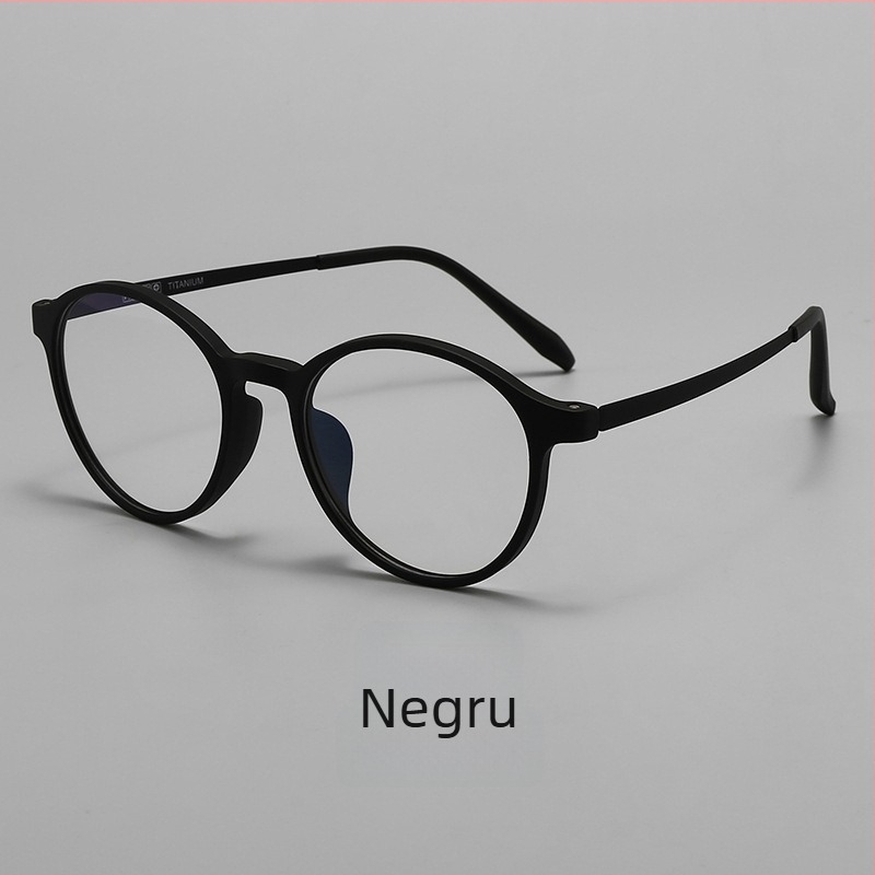 Ochelari de citit cu lentile anti-lumină albastră, rame ușoare, ramă completă, formă rotundă, stil vintage literar